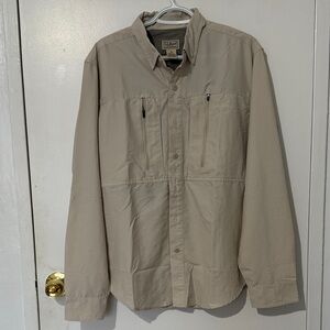 L.L. Bean Men's Beige Shirt Jacket